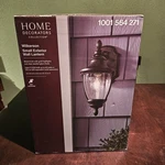 Home Decorators Collection Wilkerson Small Exterior Wall Lantern- Black- New. Fixed Price $50.00.