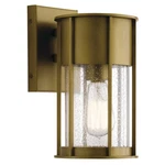 Kichler Camillo Outdoor 6" 1 Light Wall Sconce, Natural Brass - 59079NBR. Fixed Price $259.99.