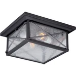 Nuvo Wingate Light Outdoor Flush Mount, Clear Glass, Textured Black 60-5626. Fixed Price $141.60.