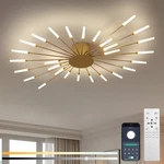 28-LIGHT Flower Led Ceiling Light, Modern Dimmable Flush Mount With App Remote. Fixed Price $89.99.