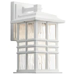 Kichler 49829 Beacon Square 12" Tall Outdoor Wall Sconce - White. Fixed Price $149.99.