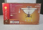 Portfolio Riviera Light Flush Mount Ceiling Fixture Silver Leaf 20.5". Fixed Price $112.99.
