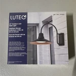 Lutec Outdoor Led Wall Light Matte Black Copper Dusk-to-dawn 1576926. Fixed Price $27.49.
