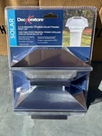 Deckorators 3" Post Lights 4.8-LUMEN 1-WATT Brushed Titanium Solar Led Outdoor. Fixed Price $18.95.