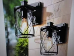 Uolfin Farmhouse Outdoor Porch 1-LIGHT Craftsman Black Wall Lantern 2PK. Fixed Price $66.45.