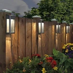 Sterno Home Seeded Glass Square Solar Powered Post Light (2-PACK). Fixed Price $24.99.