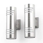 Sytmhoe 2 Packs Cylinder Outdoor Wall Lights,up/down Sconce,stainless Steel. Fixed Price $128.09.