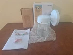 New!!! Hampton Bay Exterior Wall Lantern Light White #252552 4.5"W 7.25"H. Fixed Price $19.95.