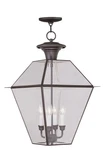 Livex Lighting 2387-07 Westover 4 15 Inch Bronze Outdoor Pendant Lantern. Fixed Price $939.96.