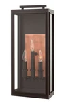 Hinkley Lighting 2915 Sutcliffe 3 22"H Outdoor Wall Sconce - Bronze. Fixed Price $599.00.
