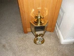 Prime Outdoor Coach Lantern - Polished Brass Finish. Fixed Price $50.00.