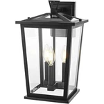 Outdoor Wall Sconce Light Fixture Black Exterior Porch Walkway Lantern Patio 16". Fixed Price $164.72.