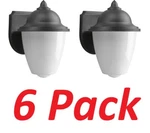 Progress Lighting P5844-31 Black Outdoor 1-LIGHT Plastic Wall Lantern Sconce 6PK. Fixed Price $59.98.