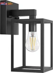 Outdoor Wall Lantern Waterproof Exterior Sconce Anti-rust Porch Light Black. Fixed Price $47.00.
