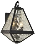 Crystorama Glacier 16 3/4"H Black 2-LIGHT Outdoor Wall. Fixed Price $318.40.