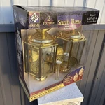 Vintage Prime Brass & Glass Outdoor Electric Wall Lantern Nos 1998 #421040-2. Fixed Price $150.00.