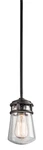 Kichler 49446AZ Lyndon 1-LIGHT 5" Outdoor Hanging Pendant Bronze. Fixed Price $174.99.