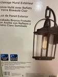 Westinghouse 6339300 Grandview Outdoor Wall Light, Bronze/seeded Glass Finish. Fixed Price $60.99.