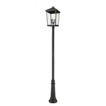 Z-lite Beacon 4 Light Outdoor Post Mounted Fixture, Black. Fixed Price $2784.00.