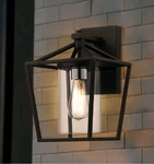 Monteaux Lighting 13.75 In. 1-LIGHT Black/chrome Outdoor Wall Lantern Sconce. Fixed Price $49.99.