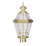 Livex Lighting Georgetown 2 Outdoor Post Head Polished Brass. Fixed Price $289.96.