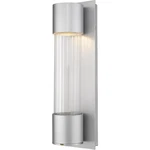 Z-lite 575S-SL-LED Striate Outdoor Wall Light In Silver. Fixed Price $147.00.