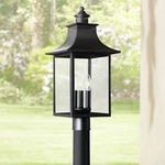 Quoizel Chancellor 22" High Mystic Black Outdoor Post Light. Fixed Price $255.99.