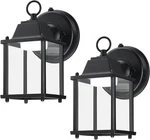 Dusk To Dawn Led Wall Lanterns, 800 Lumen, Black, 2-PACK. Fixed Price $82.99.
