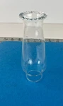 Miniature Glass Lantern Chimney Scalloped Top Beaded Globe Shade 4.75" Clear. Fixed Price $29.95.