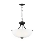 Generation Lighting Geary 3-LIGHT Midnight Black Pendant. Fixed Price $160.00.