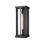 Z-lite Glenwood 1 Light 20.25" Outdoor Wall Sconce, Black, Clear 586B-BK. Fixed Price $304.00.