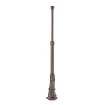 The Great Outdoors Go 7902 Vintage Rust 10" X 83 3/4" Light Post With Base. Fixed Price $514.00.