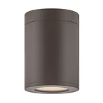 Hinkley Lighting Silo Outdoor Flush Mount, Bronze/etched 13592AZ-LL. Fixed Price $159.00.