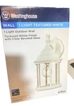 Westinghouse One-light Outdoor Wall Lantern White Brand New. Fixed Price $28.00.