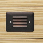 Kichler 5"W Louvered 1-WATT 3000K Led Bronze Step Light. Fixed Price $139.99.