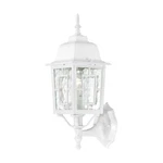 Nuvo 60/3487 - Banyan 17" Outdoor Wall Lantern White W/ Clear Water Glass. Fixed Price $63.99.