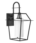 Chilton 1-LIGHT 18"H Outdoor Wall Lantern Etched Opal Glass Textured Black. Fixed Price $49.98.