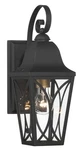 The Great Outdoors 73351 Cardigan 15" Tall Wall Sconce - Sand Coal Black. Fixed Price $144.00.