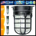 Woods L1706BLK Vandal Resistant 150W Incandescent Security Light, Ceiling Mount,. Fixed Price $53.99.