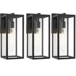 Outdoor Wall Lights 15 Inch Clear Glass Black Sconce 3 Pack 4176 Bestshared. Fixed Price $259.99.