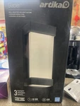 Artika Glacier Black Large Led Exterior Hardwired Garage And Porch-light Lantern. Fixed Price $124.29.
