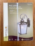 Portfolio Outdoor Wall Lantern Bronze Finish Light Item# 102578. Fixed Price $36.00.