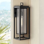 Hinkley Republic 20" High Black Rectangular Outdoor Wall Light. Fixed Price $329.00.