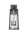 Powder Coated Black Two Light Outdoor Wall Sconce From The Dutton Collection. Fixed Price $257.90.
