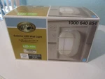 D451 Hampton Bay Oval Exterior Led Wall Light, White, Frosted Glass, Nib. Fixed Price $20.99.