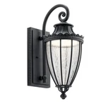 Kichler Wakefield Outdoor Wall 1LT 9X22.25", Text Black, Clear - 49752BKTLED. Fixed Price $429.99.