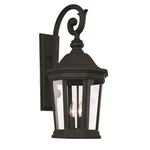 Trans Globe Westfield 3 Light Outdoor Wall Lantern, Black/clear - 40402BK. Fixed Price $339.99.