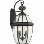 Quoizel NY8317Z Newbury 2-LIGHT Outdoor Wall Lantern, Medici Bronze Finish. Fixed Price $215.06.