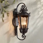 Casa Marseille Vintage Outdoor Wall Light Fixture Veranda Bronze Scroll 31" Barn. Fixed Price $479.99.
