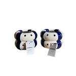 Sonoma Solar Lanterns Summer Tubes Set (2) Blue & White Ceramic Gift New. Fixed Price $38.99.